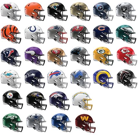 Nfl Football Teams Helmets