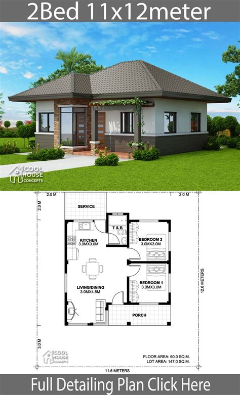 1749398567 2 Bedroom Bungalow House Plans - meaningcentered