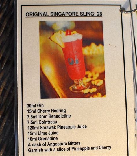 The Original Singapore Sling