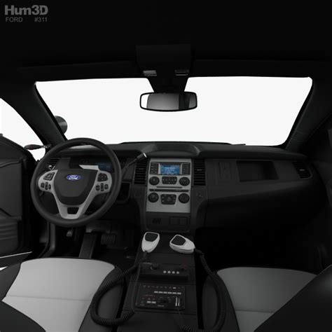 Ford Taurus Police Interceptor sedan with HQ interior 2016 3D model - Download Sedan on 3DModels.org