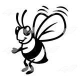 Abeka | Clip Art | Bee—flying