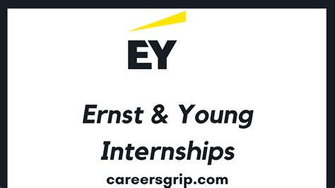 Ernst & Young Internship 2023 – Careers Grip