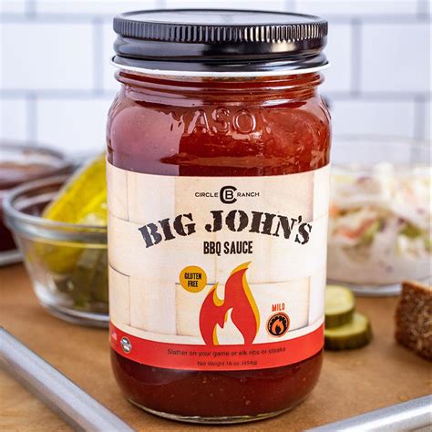 Big John’s Homemade BBQ Sauce - 16oz - Mild Barbeque - Gluten-Free - S – Circle B Ranch and ...