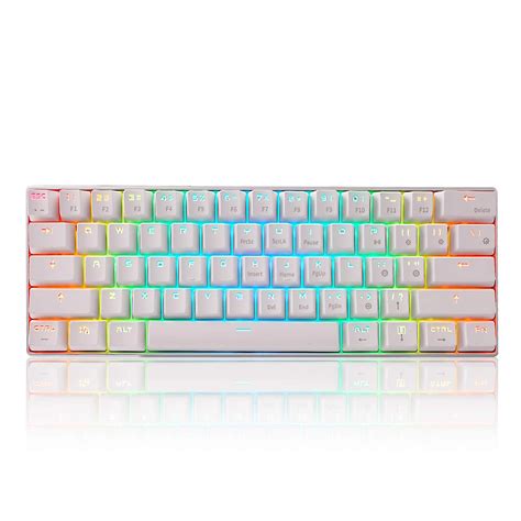 ROYAL KLUDGE RK61 | Dual Mode | RGB KEYBOARD | WHITE - Vibe Gaming