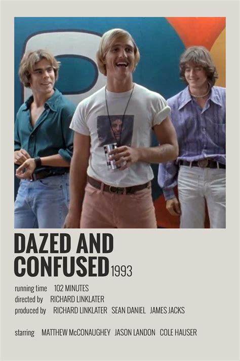 Alternative Minimalist Movie/Show Polaroid Poster - Dazed and Confused ...