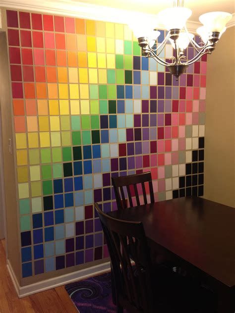 wall art made with paint samples from home depot. | Art | Pinterest ...