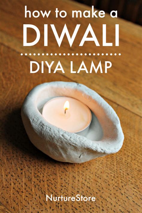 How to make an easy clay diya lamp craft for Diwali - NurtureStore