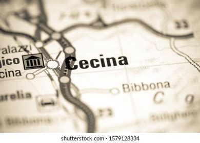 Cecina Italy On Map Stock Photo (Edit Now) 1579128334