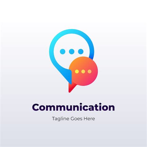 Free Vector | Communication logo design template