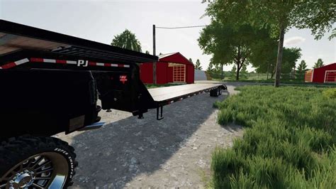 40 FT PJ Trailer With Platform v1.0 | FS22 Mod Download