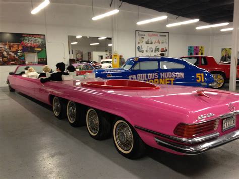 40 Foot Pink Hot Tub Convertible Limo • Hollywood Cars Museum