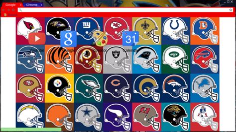 NFL theme Chrome Theme - ThemeBeta