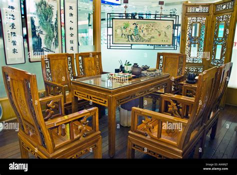 Beijing CHINA, Traditional Wooden Furniture Table and chairs ...