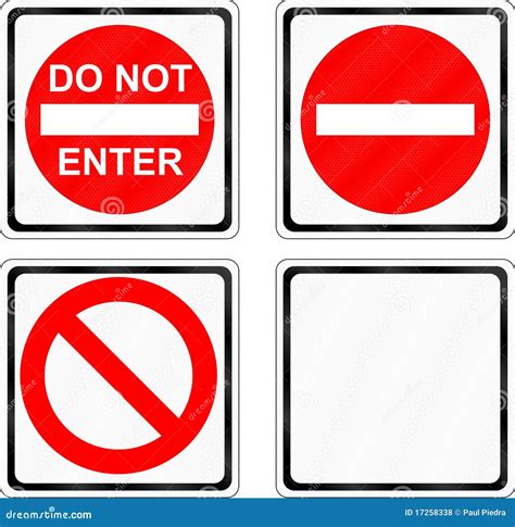 Do Not Enter Signs Royalty Free Stock Photos - Image: 17258338