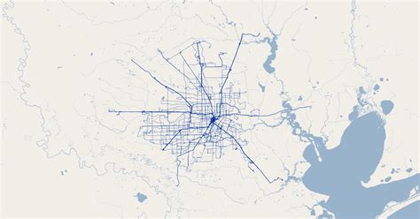 Houston, Texas Metro Bus Routes - Harris County | GIS Map Data | City ...