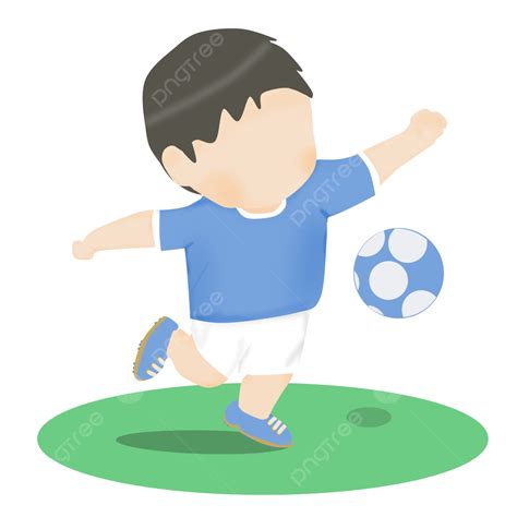 Faceless Cartoon Of A Kids Playing Football, Football Clipart, Cartoon ...