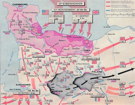 Historische Kaart 102 Battle of Normandy 1944 | Michelin | 9782067002623 | Reisboekwinkel De Zwerver