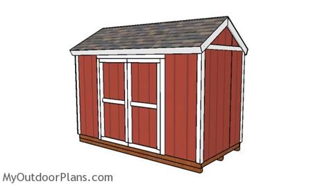 12x6 Shed - Free DIY Plans | MyOutdoorPlans | Free Woodworking Plans ...