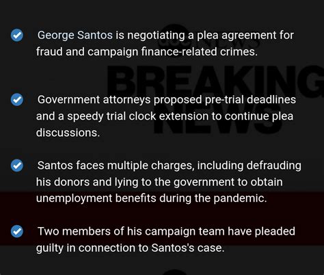 Former U.S. Legislator George Santos in Plea Talks : r/newswall