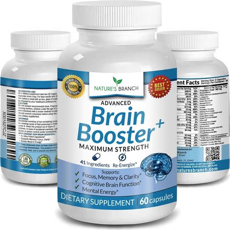 ADVANCED BRAIN BOOSTER SUPPLEMENTS - 41 INGREDIENTS MEMORY FOCUS & CLARITY