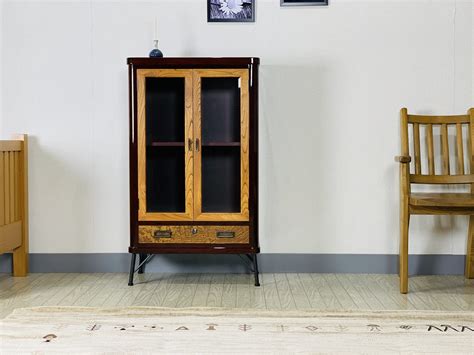 [Japanese traditional craft] Nihonmatsu Traditional Furniture – KEYAKI Modern Style Cabinet 60 ...