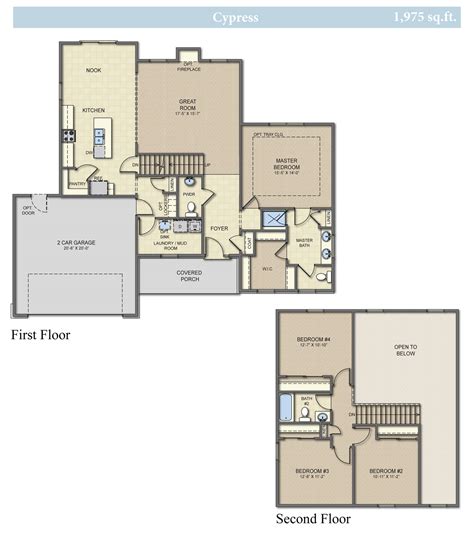 New Homes | Cypress 4 Bedroom 2.5 Bath Home Plan