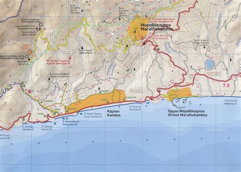 Samos - 1 30 000 Terrain Hiking Map 331