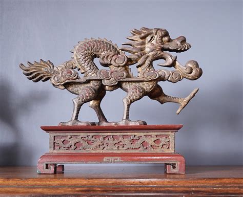 Chinese carved wood Dragons, Qing Dynasty 19th/early 20th century – Moorabool Antique Galleries