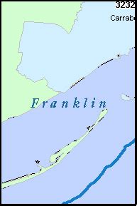 FRANKLIN County, Florida Digital ZIP Code Map