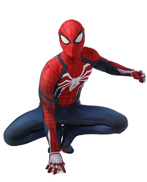 New ps4 insomniac spiderman costume Spandex Games Spider Man Cosplay ...