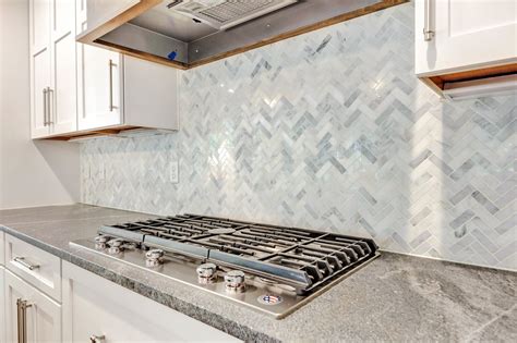 Enhance Your Kitchen With Marble Backsplash Tile - Home Tile Ideas