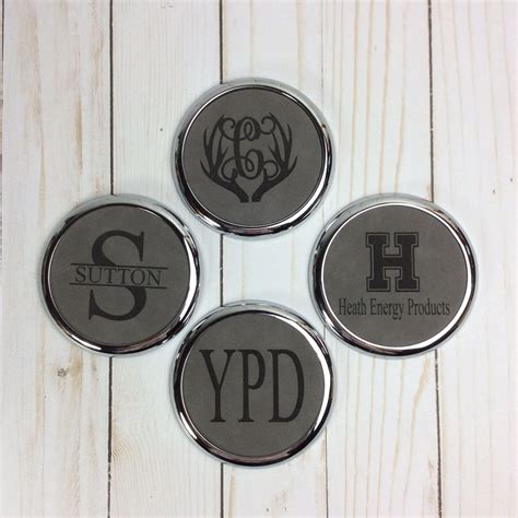 4 Monogrammed Coasters Custom Wedding Gift Personalized - Etsy