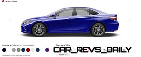 2015 Toyota Camry Colors and Trims - Visual Buyers Guide