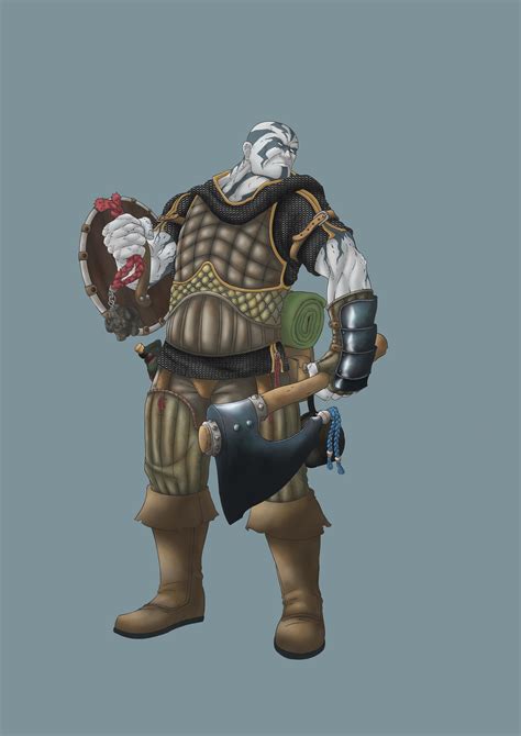 [ART] [OC] Grombeld, the Goliath cleric : r/DnD