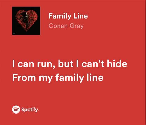 Family Line in 2023 | Conan gray, Conan, Relatable