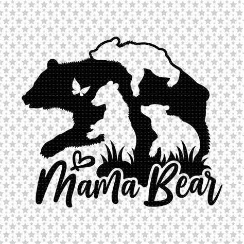 Mama Bear Svg Png Eps Pdf Files Three Cubs Svg Bear Mama - Etsy