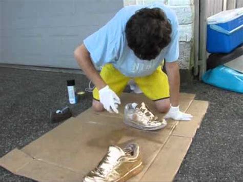 Spray Painting Shoes - YouTube