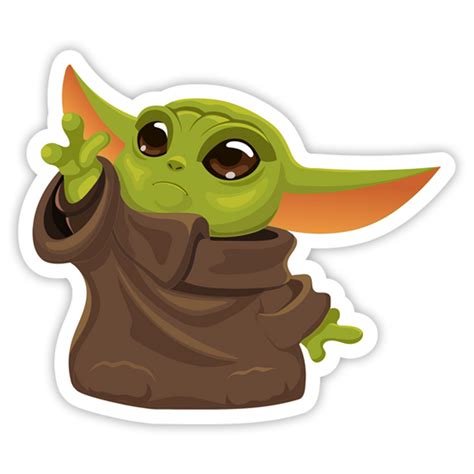 Baby Yoda Sticker – stickermirchi.com