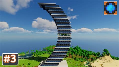 Modern Futuristic Skyscraper #14 Minecraft Tutorial Let's Build Part 3 ...