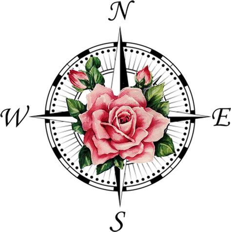 Download Compass Rose Tattoo Transprent Png Free Download - Compass Symbol Clipart (#3384613 ...