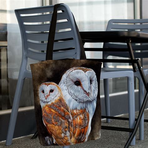 Owl Tote Bag Barn Owl Shopping Bag Snow Owl Work Bag Owl - Etsy