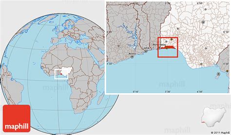 Lagos On A Map Of Africa - United States Map