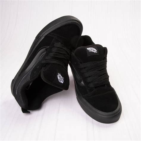 Vans Knu Skool Skate Shoe - Black Monochrome | Black shoes outfit ...