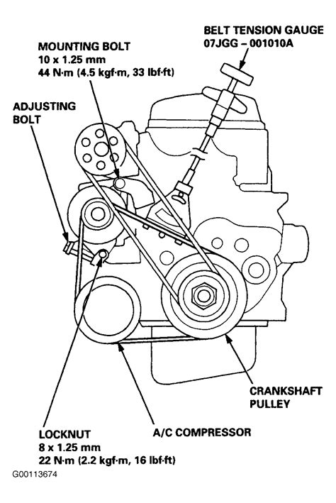 2013 Honda Civic 1.8 Serpentine Belt Diagram