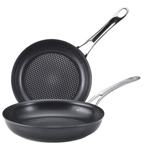 Anolon X Hybrid Nonstick Induction Frying Pan Twin Pack Set, 2-Piece, Super Dark Gray - Walmart.com