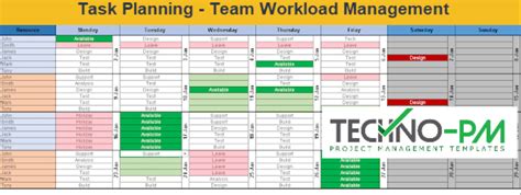 Excel Team Calendar Template Download: Plan Monthly Schedule | Change ...