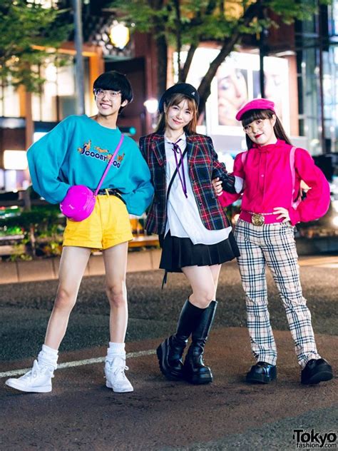 Colorful Harajuku Street Styles w/ Scooby Doo Sweater, Funktique Tokyo Plaid, Ruffle Blouse ...