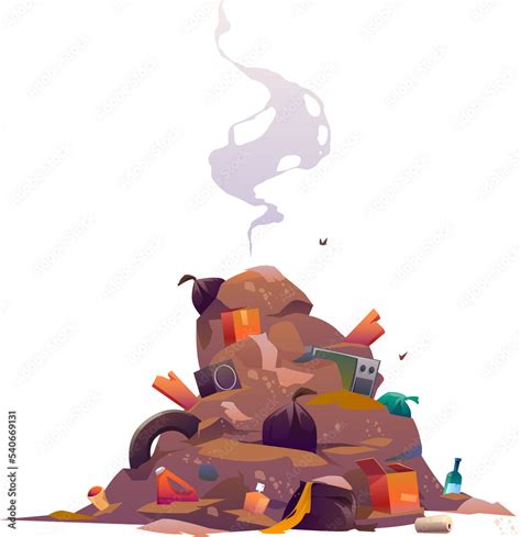 Pile of garbage Stock Illustration | Adobe Stock