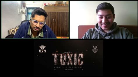 TOXIC Yash 19 Title Announcement Reaction - YouTube