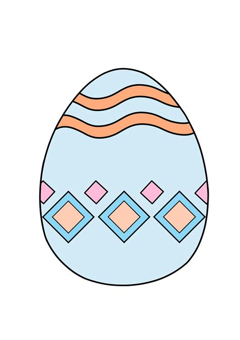 12 Free Printable Colored Easter Eggs - Freebie Finding Mom